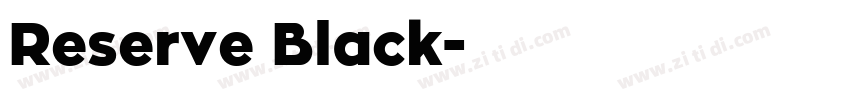 Reserve Black字体转换